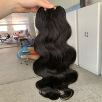 Mèches de cheveux humains pré-séparées avec cordon de serrage, nœuds invisibles, boucles françaises vierges, cheveux humains au crochet effet plume