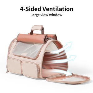 Airline <b>Cat</b> Carrier - Breathable Travel <b>Backpack</b> for Small Dogs & <b>Cats</b> - Product Image 4