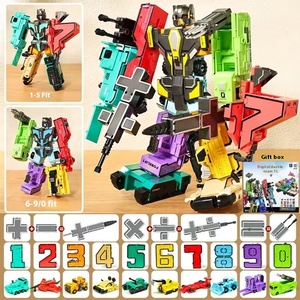 Venta al por mayor al por menor, <span class=keywords><strong>robot</strong></span> de juguete con símbolo transformador de gran número genuino transfronterizo, regalo educativo para niños, plástico ligero 1:5 - Product Image 3
