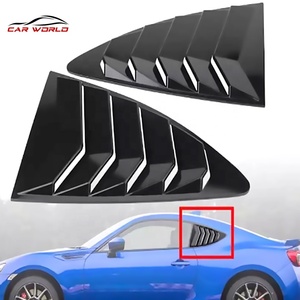 For GT86 for BRZ Body Part Gloss Black ABS <b>Plastic</b> Air Windshield Vent Cover Car Side Window - Product Image 3