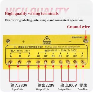 50kva 35kva 25kva 15kVA ba giai đoạn biến áp điện 380V đầu ra 220V 110V 240V 50Hz cuộn dây 380 220 bước cách ly biến áp - Product Image 5