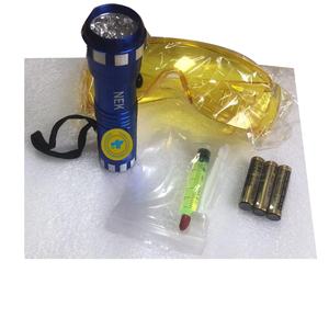 Détecteur de fuite fluorescent automobile pour climatisation R134a, outil de réparation et de test de fuite de gaz réfrigérant AC avec teinture UV - Product Image 1