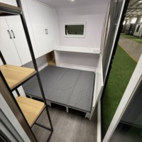Maisonnette Pod de 4m Type-B à faible coût, cabine Apple personnalisée, expédiée de l'usine, bureau modulaire préfabriqué portable et mobile