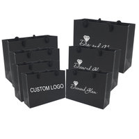 Sacs à provisions KM en papier de luxe blanc pour mariage, magasin de bijoux, vêtements à provisions avec vos propres logos imprimés