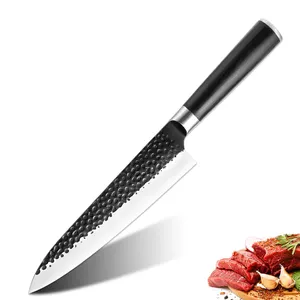 Xito高碳钢8英寸厨师刀手工锻造不粘日本菜刀专业切刀切刀烹饪工具