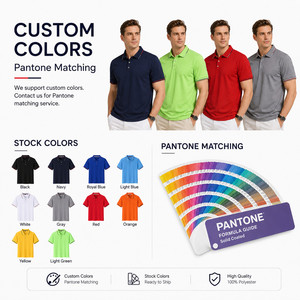 เสื้อโปโลชายแบบสั่งทำ ผ้าโพลีเอสเตอร์ 160 กรัม น้ำหนักเบา แห้งเร็ว ระบายอากาศได้ดี คอเสื้อแบบมีปลาย แขนสั้น - Product Image 3