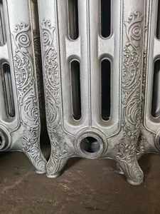 Radiateurs <span class=keywords><strong>en</strong></span> <span class=keywords><strong>fonte</strong></span> Ultracclimate 10 sections Rococo Design <span class=keywords><strong>Prix</strong></span> d'usine Système de chauffage avec vanne <span class=keywords><strong>en</strong></span> argent antique - Product Image 3