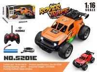 Camioneta Monstruo RC con Cable USB y Control Remoto, Alcance de 25m, Escala 1:16, Lista para Usar, para Autos RC de 5 Canales