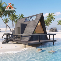 Kawagebo Kamp (KK) S310 31 ㎡   Casa Modular Prefabricada en Forma de A, Villa Triangular de Acero Ligero, Casa Pequeña Prefabricada Llave en Mano