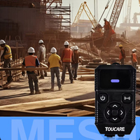 Casque de moto TOUCARE T6S avec intercom Bluetooth, portée de 2 km pour la conduite en groupe, réduction du bruit du vent, construction étanche IP67