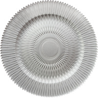 Vente en gros Design inspiré des récifs de corail 13 "rond bleu sous la plaque verre de décoration de mariage pour la vente