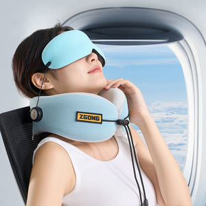 ZGONG Neck Support Pillow With Eye Mask U Shape Breathable Travel Sleep Aid For Students And Adults - Product Image 1