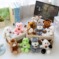 Série Mignonne Petites Amandes : Peluches Animaux Sauvages Ultra Douces en Coton PP, Porte-clés, Cadeau d'Anniversaire, Loutre, Koala, Jouets en Peluche