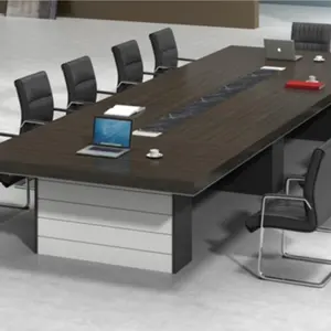 طاولة مؤتمرات كبيرة 6-8 أشخاص طاولة مفاوضات مؤتمرات مركبة لاجتماعات المكتب