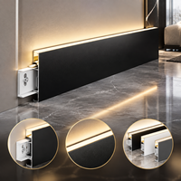 Plinthe LED avec éclairage intégré, moulure de carrelage en aluminium, plinthe lumineuse LED, moulure de sol LED