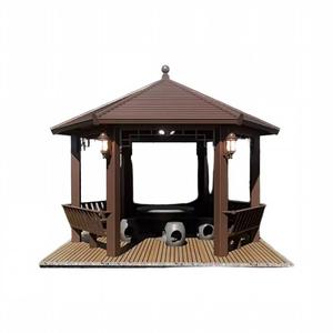Pavillons en aluminium de style ancien, cours extérieures, anti-corrosion, hexagonaux antiques, villas, jardins, style chinois - Product Image 3