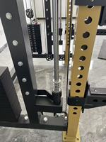 Rack de musculation multifonctionnel commercial avec barre de guidage de 19 mm et poulies en aluminium de 90 mm