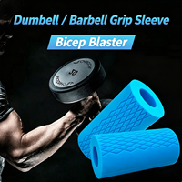 Poignées de haltères réglables en silicone robuste – Housses antidérapantes pour équipement de fitness en salle et en extérieur – Support durable pour les bras
