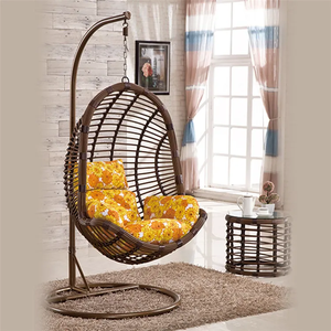 Fauteuil suspendu d'intérieur pour enfants en rotin PE de haute qualité pour jardin - Product Image 4