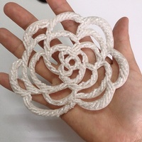 Vêtement fantaisie bricolage décoratif évider patchs de fleurs perlées brodées LT9320