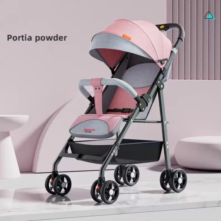 Cochecito de bebé plegable portátil para niños y niñas de 0 a 3 años/plegable con una tecla y una mano con capacidad para sentarse