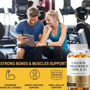 Complément Immunitaire OEM Ca Mg Zn D3 D : Capsules Molles de Carbonate de Calcium, Magnésium, Zinc et Vitamine D3 pour des Os Forts - Product Image 3