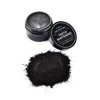 Logo personnalisé poudre de blanchiment des dents élimination efficace du calcul dentaire poudre de charbon de bambou en coquille de noix de coco activée
