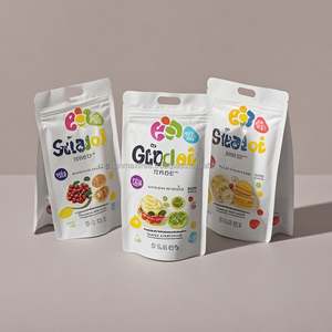 Sacs en papier kraft scellés sur trois côtés, recyclables, résistants à l'humidité, personnalisables, emballage alimentaire numérique pour café, thé, aliments pour animaux de compagnie - Product Image 6