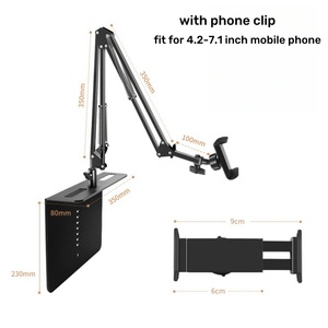 ขาตั้งแท็บเล็ตข้างเตียงห<span class=keywords><strong>ม</strong></span>ุนได้360องศาที่วางโทรศัพท์<span class=keywords><strong>ม</strong></span>ือถือพร้อมฟีเจอร์แขวนหัวเตียงสำหรับ <span class=keywords><strong>iPad</strong></span> - Product Image 6