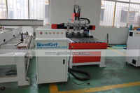 Routeur CNC à axe rotatif multi-tête pour la fabrication de pieds de Table en bois, mm