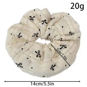 Serre-tête coréen en dentelle unie avec nœud de 14 cm pour femme, idéal pour mariage et Saint-Valentin - Product Image 3