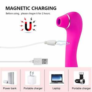 Carga USB 2 en 1 succionador de clítoris vibrador de punto G juguete sexual para mujeres <span class=keywords><strong>martubador</strong></span> femenino vibrador de clítoris estimulador sexual Vaginal - Product Image 5