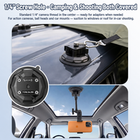 Tente de toit de voiture TENGDAFEI en TPU et ABS, fixation par ventouse robuste, vente en gros, OEM, ODM, personnalisable, directement de l'usine
