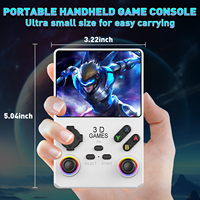 Console de jeu portable rétro écran 3.5 pouces système Linux portable 4 Go de RAM intégré 10000 jeux Wi-Fi 3800mAh batterie