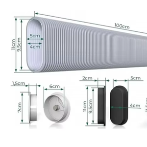 Conducto Organizador de Cables <span class=keywords><strong>Ovalado</strong></span> Gris PULIT de 1/2\"-4\" para Uso en Construcción y Estética - Product Image 3