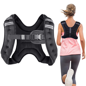 ZELUS Gilet Lesté Pour Homme Et Femme | 1,8 à 4,5 Kg/5 à 9,1 Kg/9,1 à 14,5 Kg Avec 6 Poids De Sable De Fer Pour Entraînement à Domicile | Ensemble De