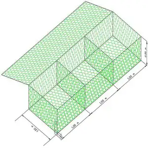 PVC Coated Galvanized Gabion Box Hexagonal Iron Wire Mesh Woven Net for Retaining Wall Bending Processing Service Available