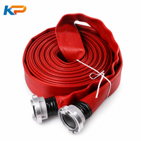 Selang Pemadam Kebakaran TPU Lay-flat Fleksibel 3 Inci Bersertifikasi CE/FM Premium, Bahan NBR, Kopling Storz BS, Dapat Didaur Ulang