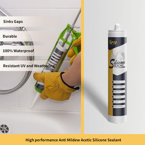 Mastic <span class=keywords><strong>silicone</strong></span> <span class=keywords><strong>sanitaire</strong></span> pour cuisine et salle de bain <span class=keywords><strong>Blanc</strong></span> 300 Ml Acétoxy <span class=keywords><strong>Silicone</strong></span> Mastic gomme - Product Image 4