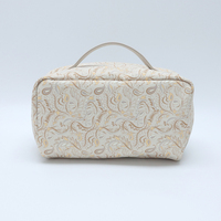 Trousse de Maquillage Chic et Tendance à Motifs Floraux, Transparente et Imperméable avec Fermeture Éclair, Grande Trousse de Rangement Portable pour Voyage et Usage Quotidien