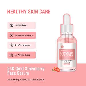 Suero facial para el cuidado <span class=keywords><strong>de</strong></span> la <span class=keywords><strong>piel</strong></span> con etiqueta privada, blanqueador orgánico Natural, reparación <span class=keywords><strong>de</strong></span> la <span class=keywords><strong>piel</strong></span>, rosa, <span class=keywords><strong>fresa</strong></span>, antienvejecimiento, oro <span class=keywords><strong>de</strong></span> 24 quilates - Product Image 6