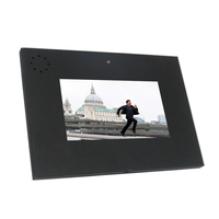 Affiche publicitaire personnalisée lcd de 7 pouces a6, module de brochures vidéo numériques lcd, cartes de vœux