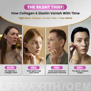 Suplemento de Colágeno con Glutatión de Alta Dosis Lifeworth, Vitamina C, Polvo de Pescado Marino, Producto de Belleza para el Cuidado de la Piel en Cápsulas - Product Image 2