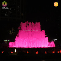 Fuente de agua de jardín de acero inoxidable, fácil Control, precio de fábrica, con música