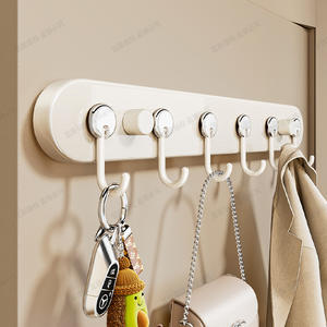 Porte-manteau moderne amovible à ventouse Blue Vine avec 6 crochets pour chambre, salle de bain et entrée - Product Image 4