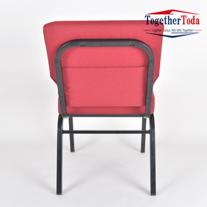 Chaises d'église rembourrées pliables modernes personnalisables en gros, prix abordable, empilables, pour théâtre, fabriquées en Chine - Product Image 4