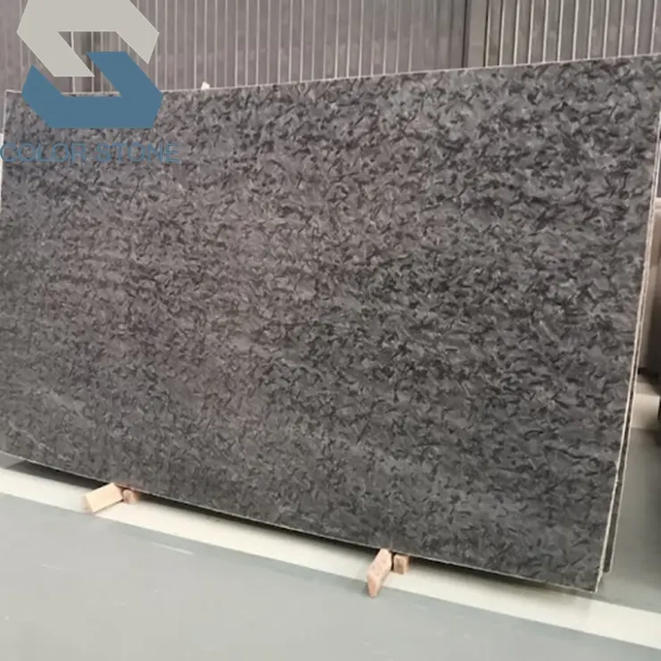 Popular polido antigo superfície brasileira matrix preto natural granito slabs