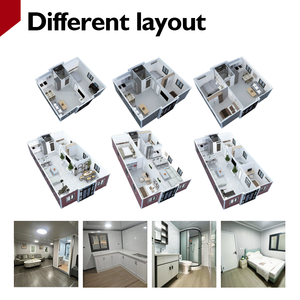 Maison conteneur préfabriquée pliable et extensible de 20 pieds pour l'Australie, maison mobile de luxe pliable, mini-maisons avec 2 chambres - Product Image 6