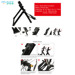 Soporte Plegable Profesional SeeMore ODM/OEM para Centrar Ruedas de Bicicleta, Herramienta de Reparación de Llantas para Mecánicos Caseros, Compatible con Ruedas de 16-29 Pulgadas y 700C - Product Image 4