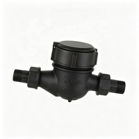 Compteur d'eau multi-jets à cadran sec DN20, classe de protection IP68, compteur d'eau froide de type fileté pour la rénovation de l'eau rurale